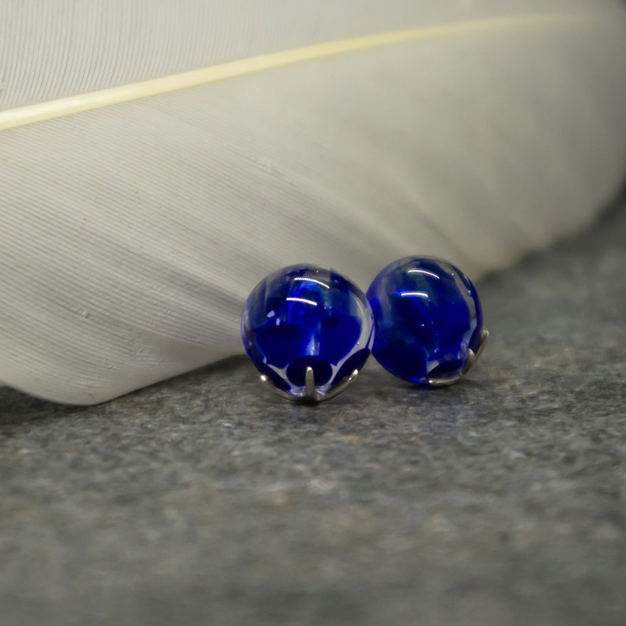 boucles felurs bleues